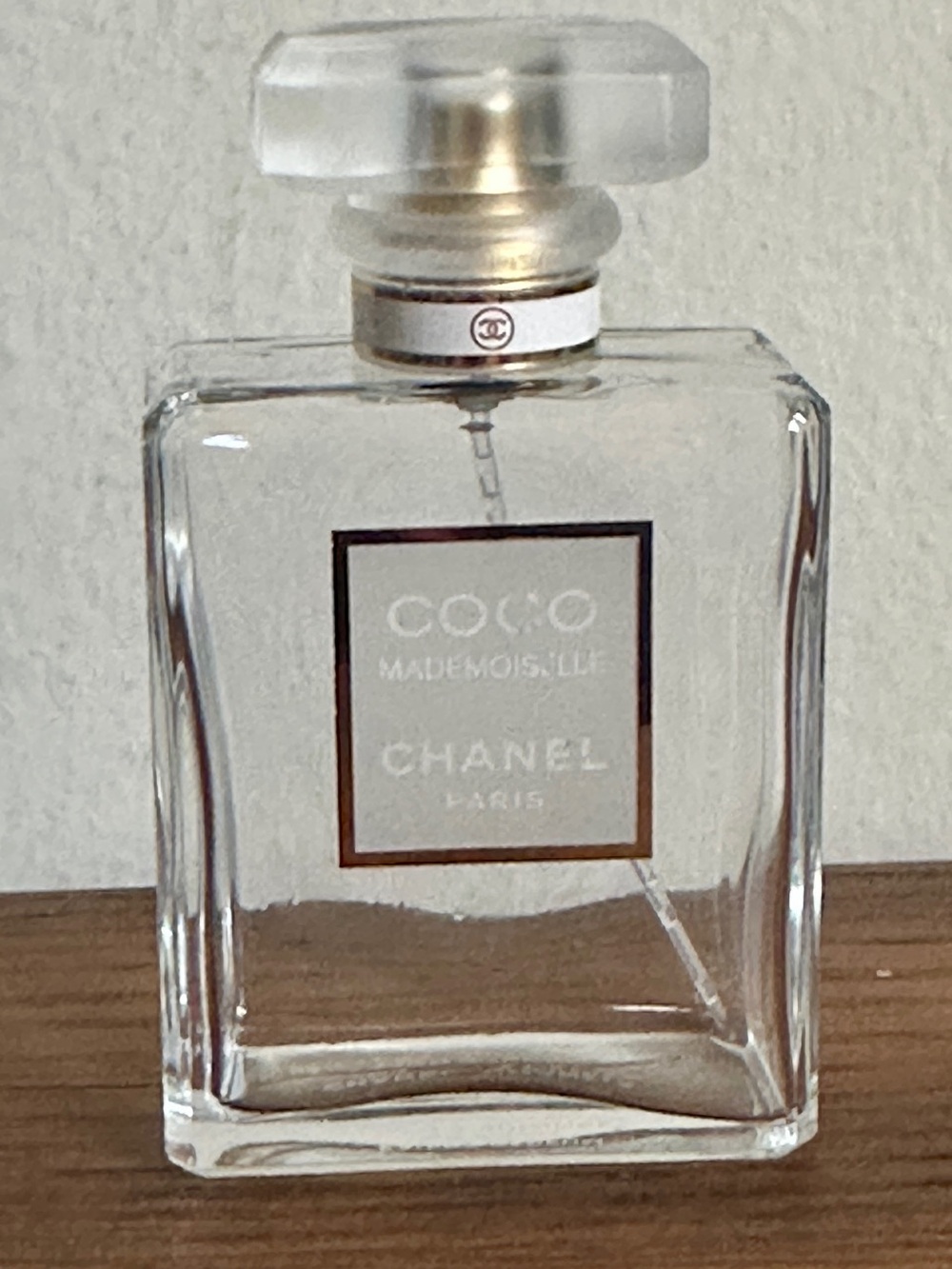 Authentic Chanel Coco Mademoiselle EMPTY Glass Perfume Bottle 1.7oz Mint